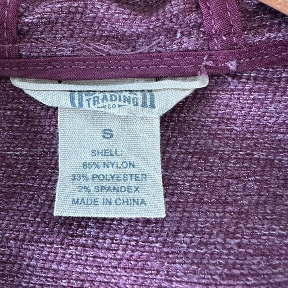 Duluth Trading Co Mist Master Rain Jacket Full Zip Size S Pink Hooded - Picture 3 of 9